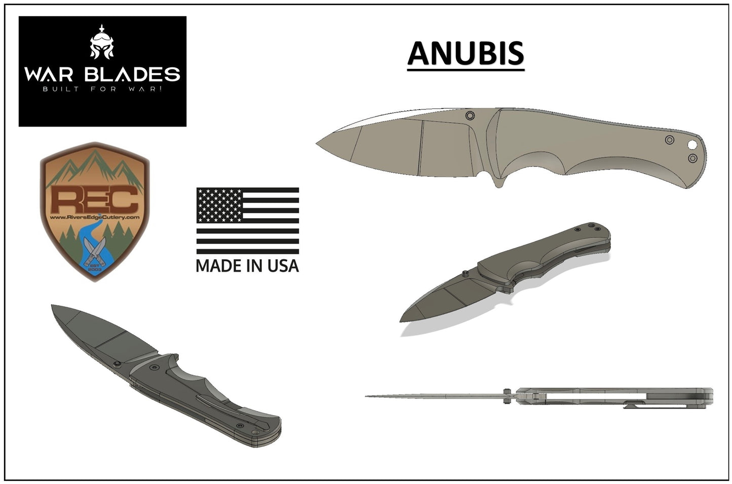 War Blades: Anubis - Gama Premium (exclusivo de cubiertos de River's Edge)