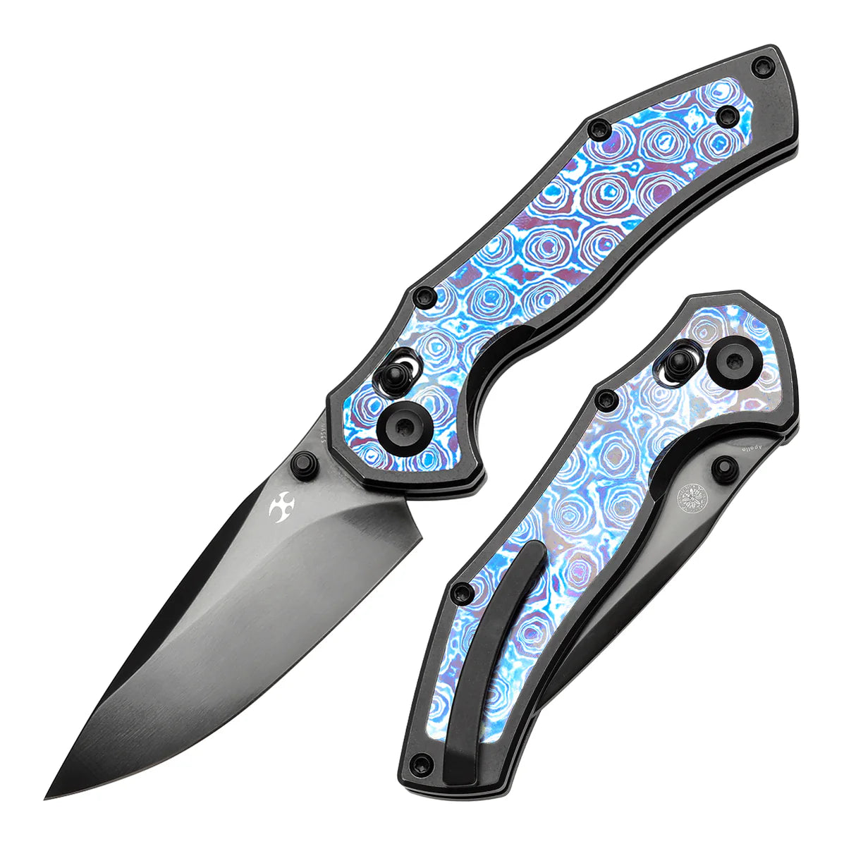 KANSEPT X WAR BLADES - APOLLO (Blackwash Titanium with Timascus Inlay)
