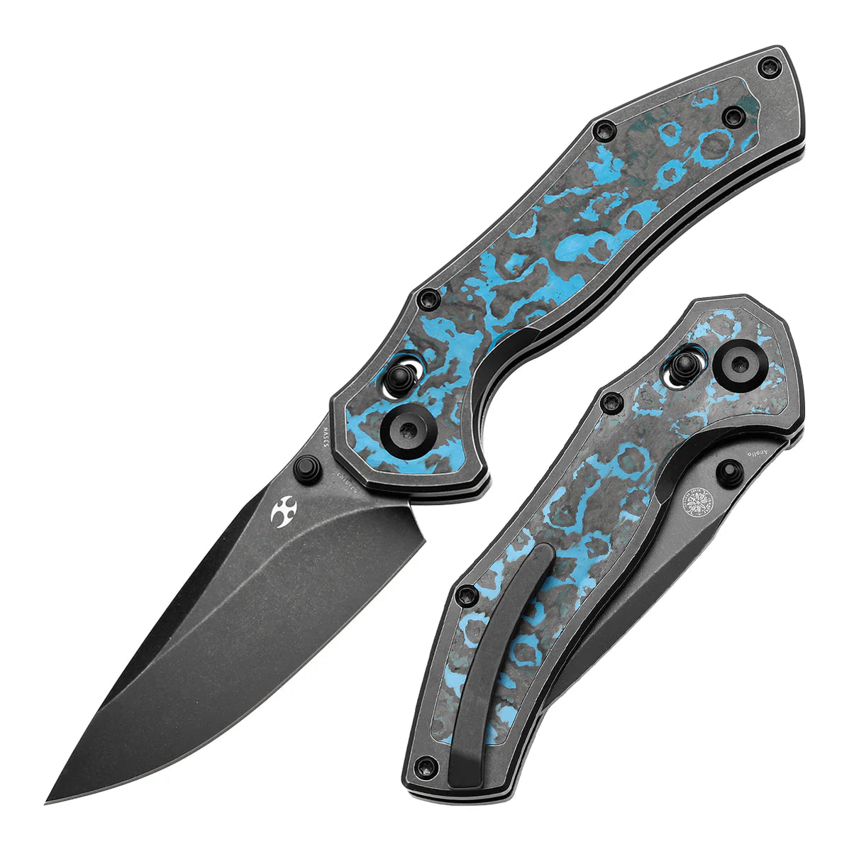 KANSEPT X WAR BLADES - APOLLO (Blackwash Titanium with Arctic Storm Fatcarbon Inlay)