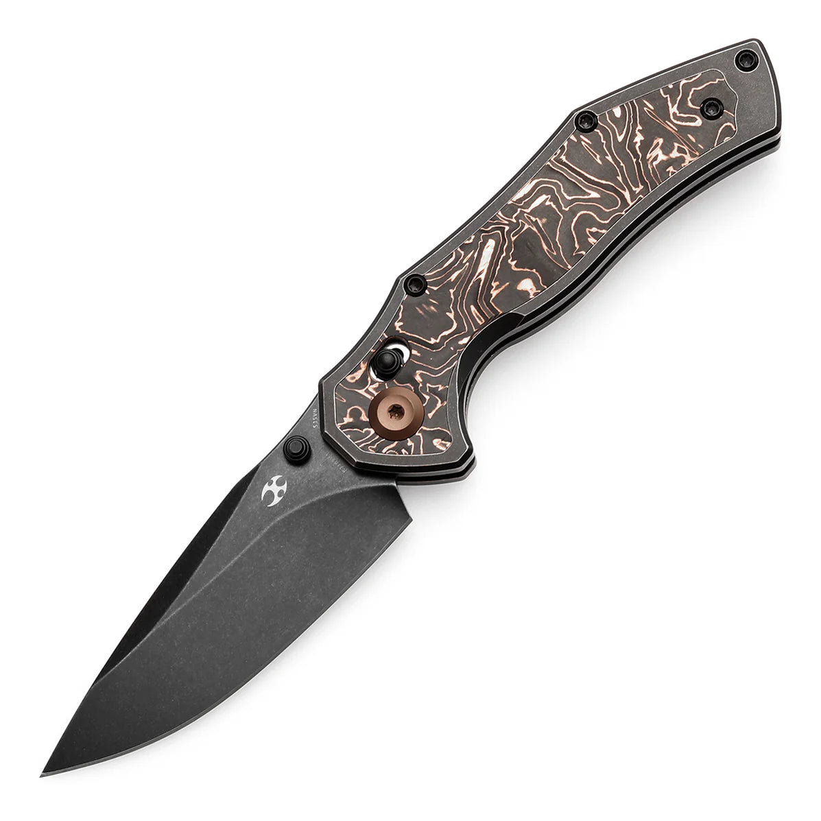 KANSEPT X WAR BLADES - APOLLO (Blackwash Titanium with Copper Carbon Fiber Inlay)